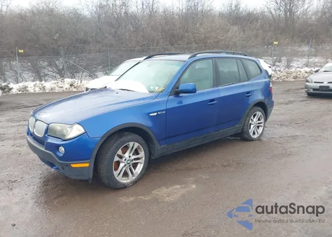 2007 BMW X3 3.0Si z USA, uszkodzony, nr VIN WBXPC93457WE78162